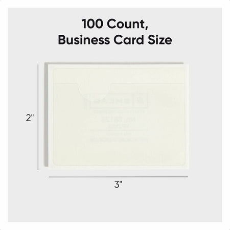 Smead Self-Adhesive Pockets - 3’’ Length - Clear - Poly - 100 / Box - Filing Jackets &