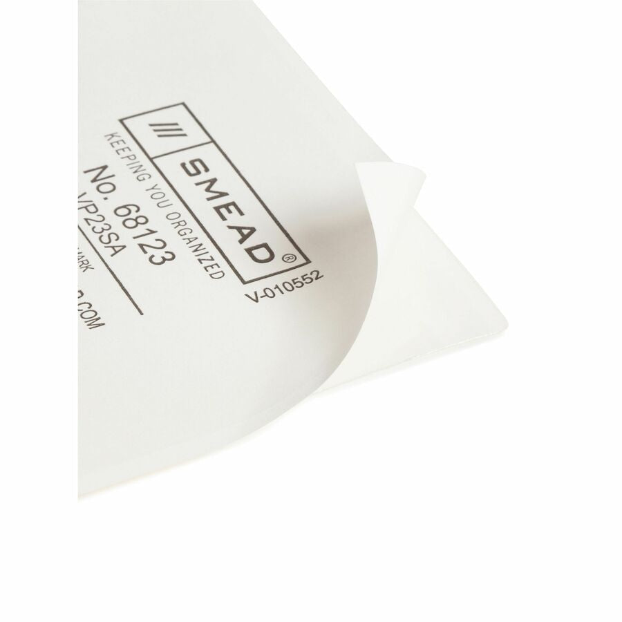 Smead Self-Adhesive Pockets - 3’’ Length - Clear - Poly - 100 / Box - Filing Jackets &
