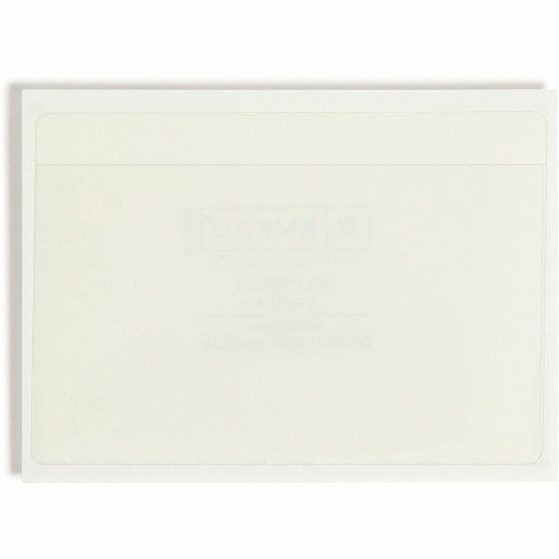 Smead Self-Adhesive Pockets - For 5 5/16’’ x 3 5/8’’ Sheet - Clear - Poly - 100 / Box - Filing Jackets &