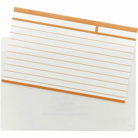 Smead Self-Adhesive Pockets - For 5 5/16’’ x 3 5/8’’ Sheet - Clear - Poly - 100 / Box - Filing Jackets &