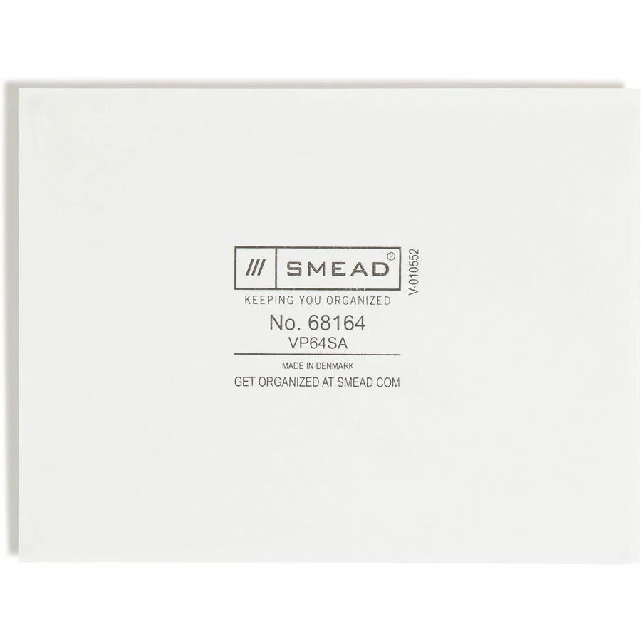 Smead Self-Adhesive Pockets: Clear Poly 6 1/4’’ x 4 9/16’’ - 100/Box - Filing Jackets & Pockets
