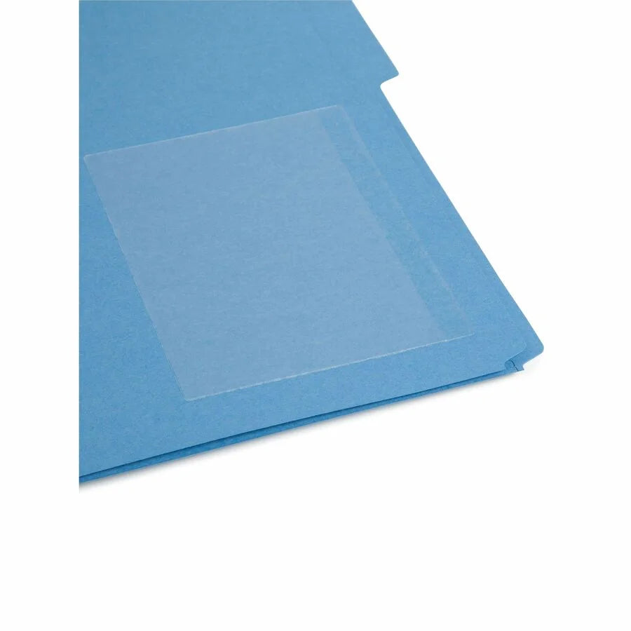 Smead Self-Adhesive Pockets: Clear Poly 6 1/4’’ x 4 9/16’’ - 100/Box - Filing Jackets & Pockets