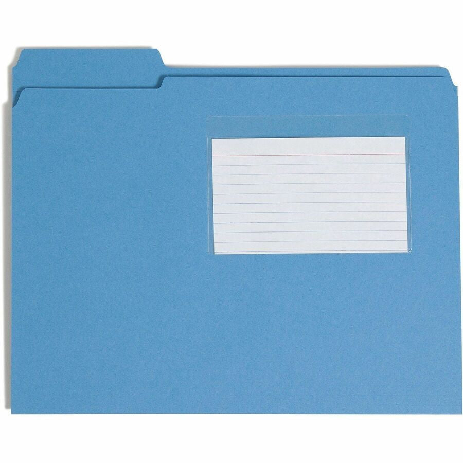 Smead Self-Adhesive Pockets - For 5 5/16’’ x 3 5/8’’ Sheet - Clear - Poly - 100 / Box - Filing Jackets &