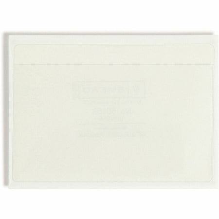Smead Self-Adhesive Pockets - For 5 5/16’’ x 3 5/8’’ Sheet - Clear - Poly - 100 / Box - Filing Jackets &