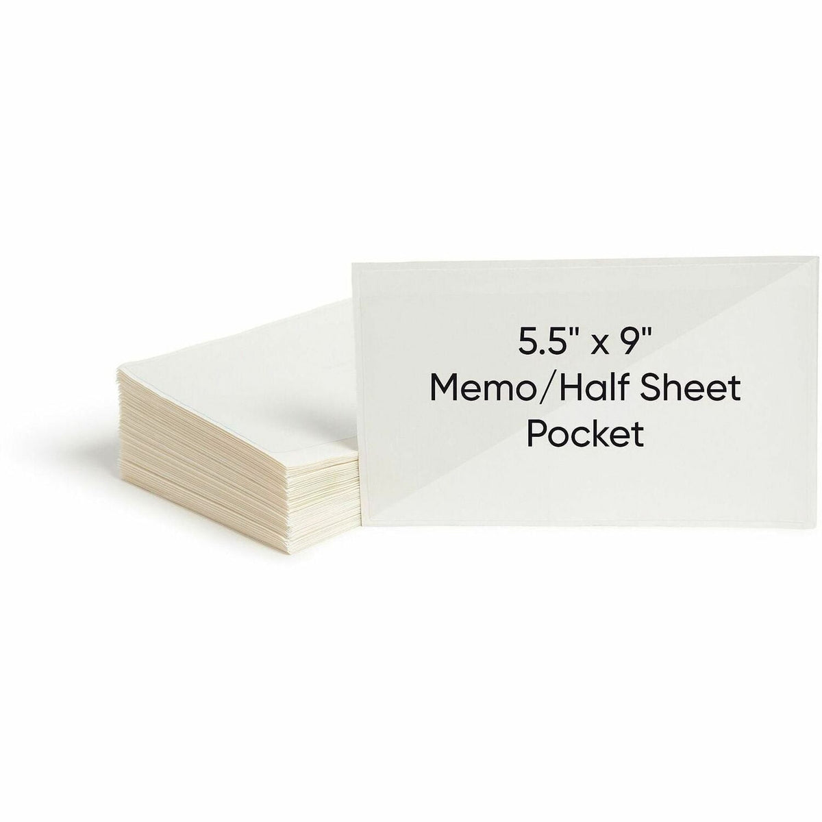Smead Self-Adhesive Pockets - For 9’’ x 5 9/16’’ Sheet - Clear - Poly - 100 / Box - Filing Jackets &