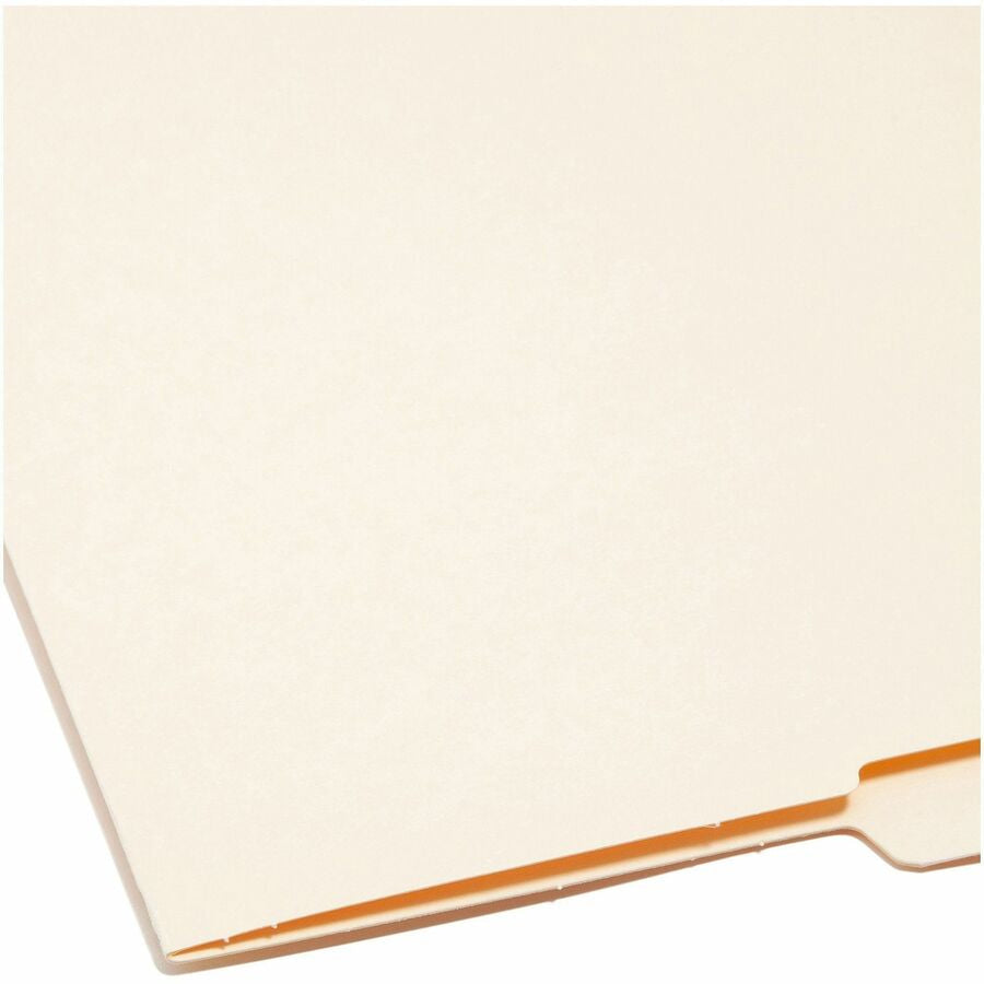 Smead Shelf-Master 1/2 Tab Cut Letter Recycled End File Folder - 8 1/2’’ x 11’’ - 3/4’’ Expansion - Location - Folders