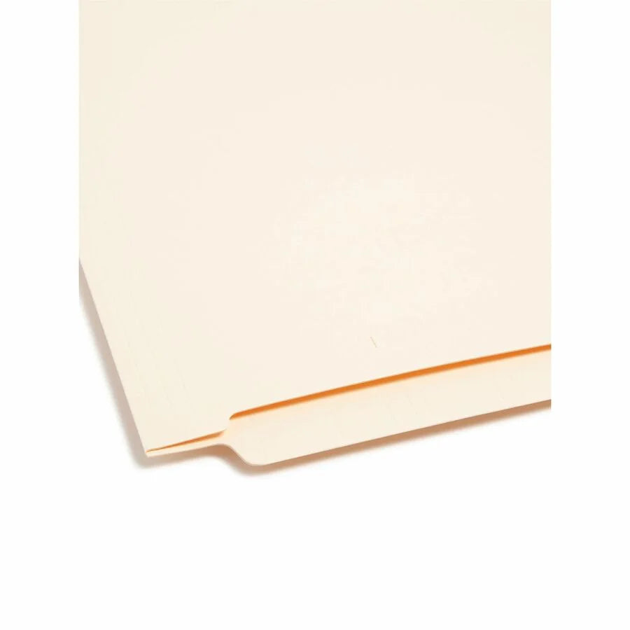 Smead Shelf-Master Straight Tab Cut Letter Recycled End File Folder - 8 1/2’’ x 11’’ - 3/4’’ Expansion - 14 pt. - 2