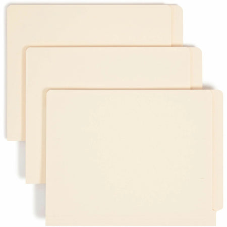Smead Shelf-Master Straight Tab Cut Letter Recycled End File Folder - 8 1/2’’ x 11’’ - 3/4’’ Expansion - 14 pt. - 2