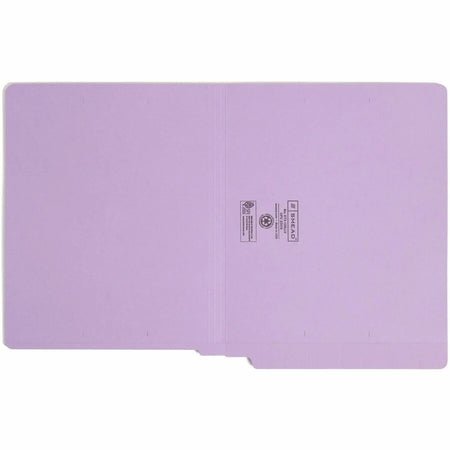 Smead Shelf-Master End Tab File Folders - Heavy Duty Lavender - 100/Box