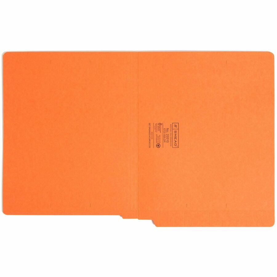 Smead Shelf-Master Straight Tab Cut Letter Recycled End File Folder - 8 1/2’’ x 11’’ - 3/4’’ Expansion - 11 pt. - 2