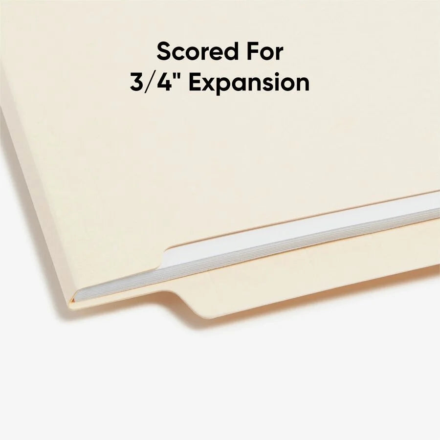 Smead Shelf-Master End Tab File Folders - Letter Size - 100/Box