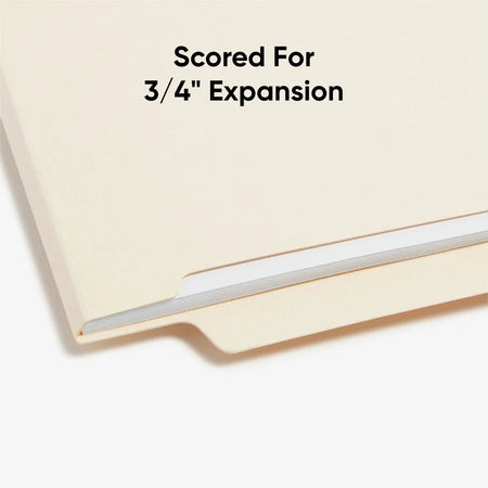 Smead Shelf-Master End Tab File Folders - Letter Size - 100/Box