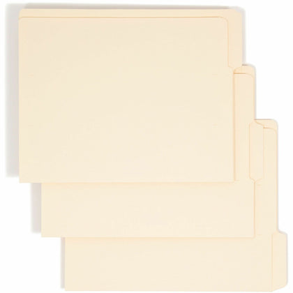 Smead Shelf-Master End Tab File Folders - Letter Size - 100/Box