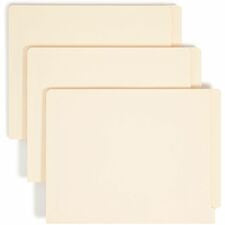 Smead Shelf-Master Straight Tab Cut Letter Recycled Fastener Folder - 8 1/2’’ x 11’’ - 3/4’’ Expansion - 2 2B