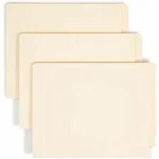 Smead Shelf-Master Fastener Folder - Letter Size 3/4’’ Expansion - 250/Box - End Tab Folders