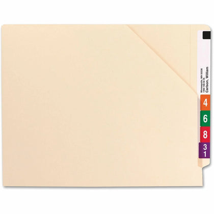 Smead Shelf-Master File Jacket: Letter Size 1.5’’ Expansion - 50/Box - End Tab Folders
