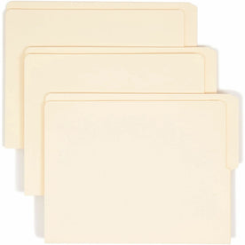 Smead Shelf-Master 1/2 Tab Cut Letter Recycled End File Folder - 8 1/2’’ x 11’’ - 3/4’’ Expansion - Location - Folders