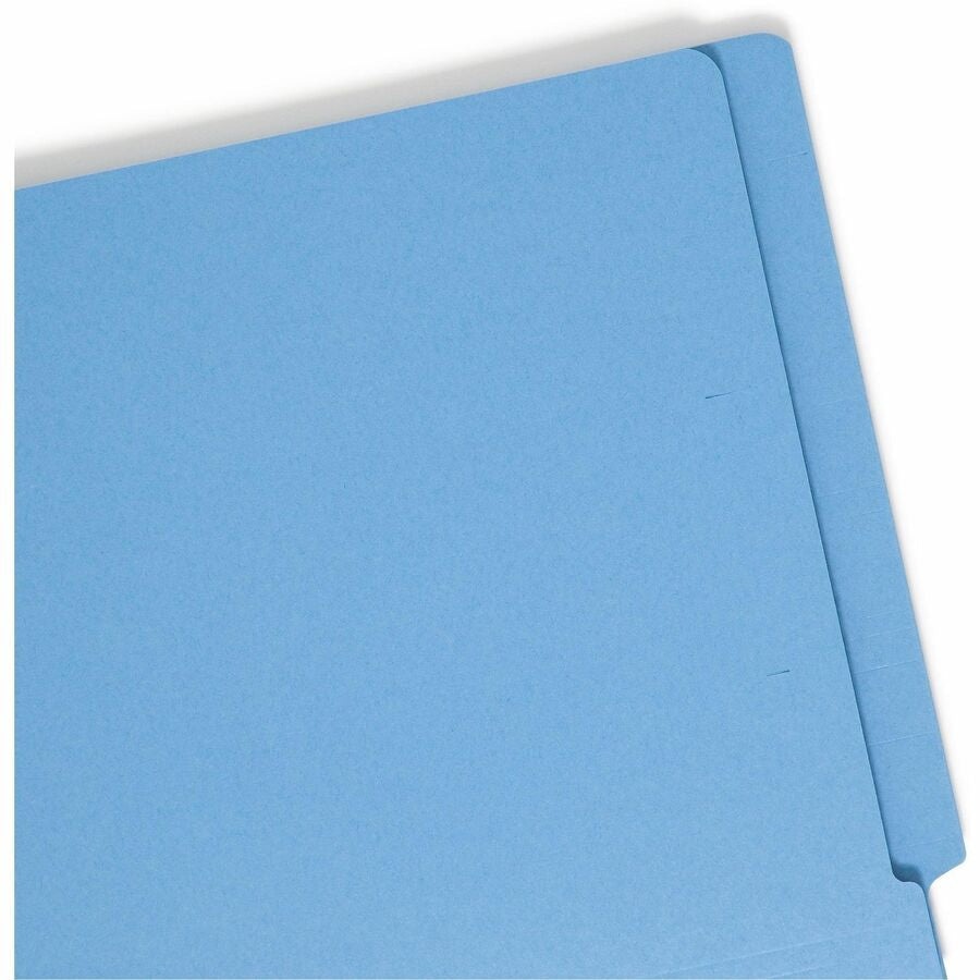 Smead Shelf-Master Straight Tab Cut Legal Recycled Fastener Folder - 8 1/2’’ x 14’’ - 3/4’’ Expansion - 2 2B