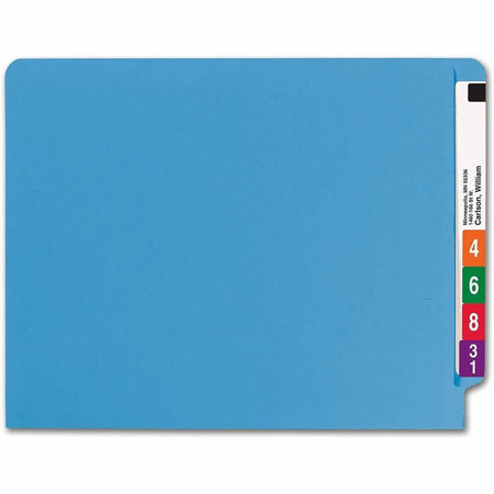 Smead Shelf-Master Straight Tab Cut Letter Recycled End File Folder - 8 1/2’’ x 11’’ - 3/4’’ Expansion - 11 pt. - 2