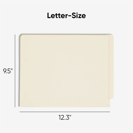 Smead Shelf-Master Straight Tab Cut Letter Recycled End File Folder - 8 1/2’’ x 11’’ - 3/4’’ Expansion - 11 pt. - 2