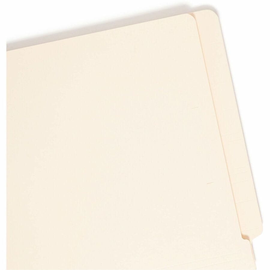 Smead Shelf-Master Straight Tab Cut Letter Recycled End File Folder - 8 1/2’’ x 11’’ - 3/4’’ Expansion - 14 pt. - 2