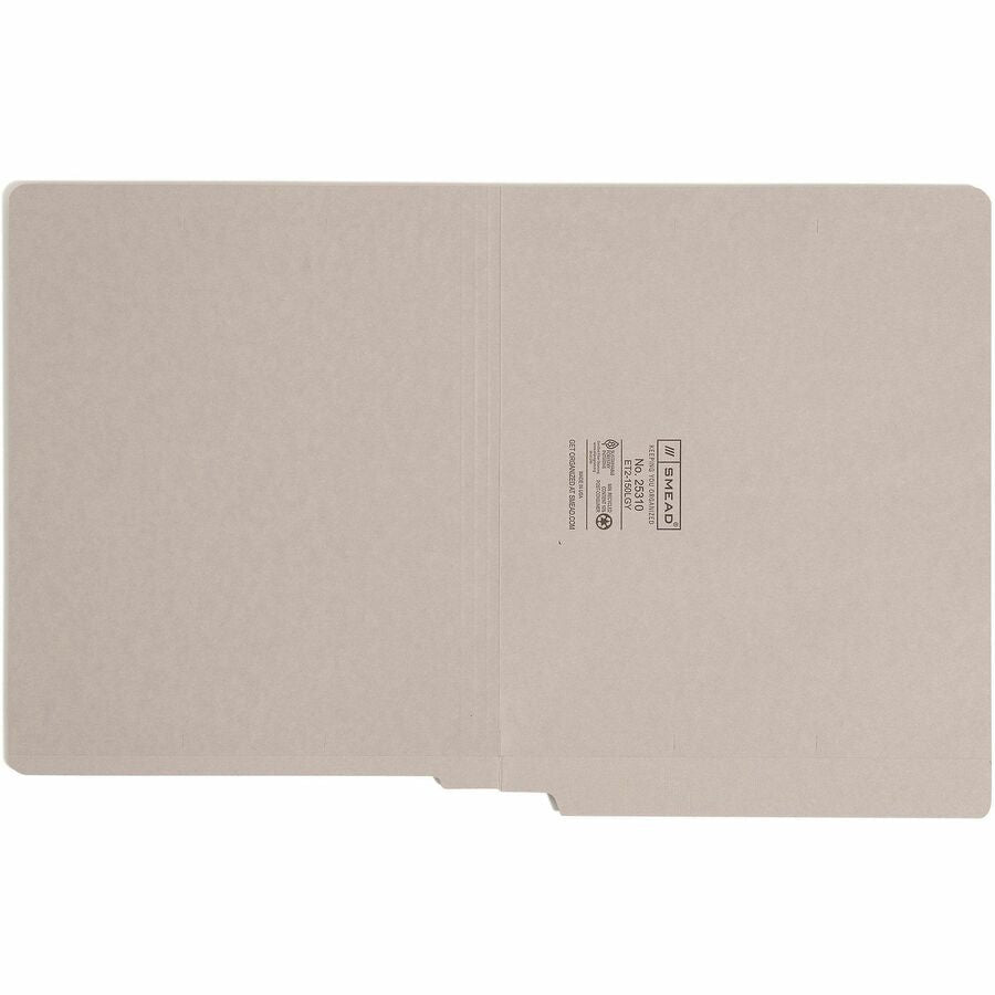 Smead Shelf-Master Straight Tab Cut Letter Recycled End File Folder - 8 1/2’’ x 11’’ - 3/4’’ Expansion - 11 pt. - 2