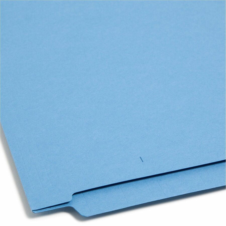 Smead Shelf-Master Straight Tab Cut Letter Recycled End File Folder - 8 1/2’’ x 11’’ - 3/4’’ Expansion - 11 pt. - 2