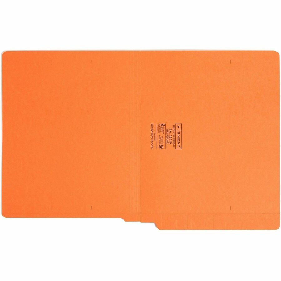 Smead Shelf-Master Straight Tab Cut Letter Recycled End File Folder - 8 1/2’’ x 11’’ - 3/4’’ Expansion - 11 pt. - 2