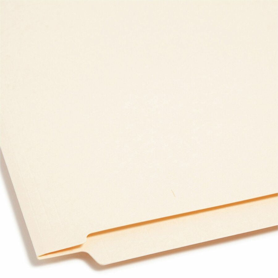 Smead Shelf-Master Straight Tab Cut Letter Recycled End File Folder - 8 1/2’’ x 11’’ - 3/4’’ Expansion - 11 pt. - 2