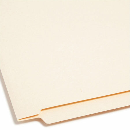 Smead Shelf-Master Straight Tab Cut Letter Recycled End File Folder - 8 1/2’’ x 11’’ - 3/4’’ Expansion - 11 pt. - 2