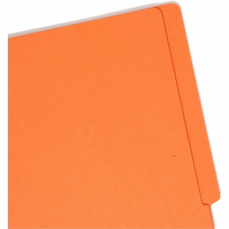 Smead Shelf-Master Straight Tab Cut Letter Recycled End File Folder - 8 1/2’’ x 11’’ - 3/4’’ Expansion - 11 pt. - 2