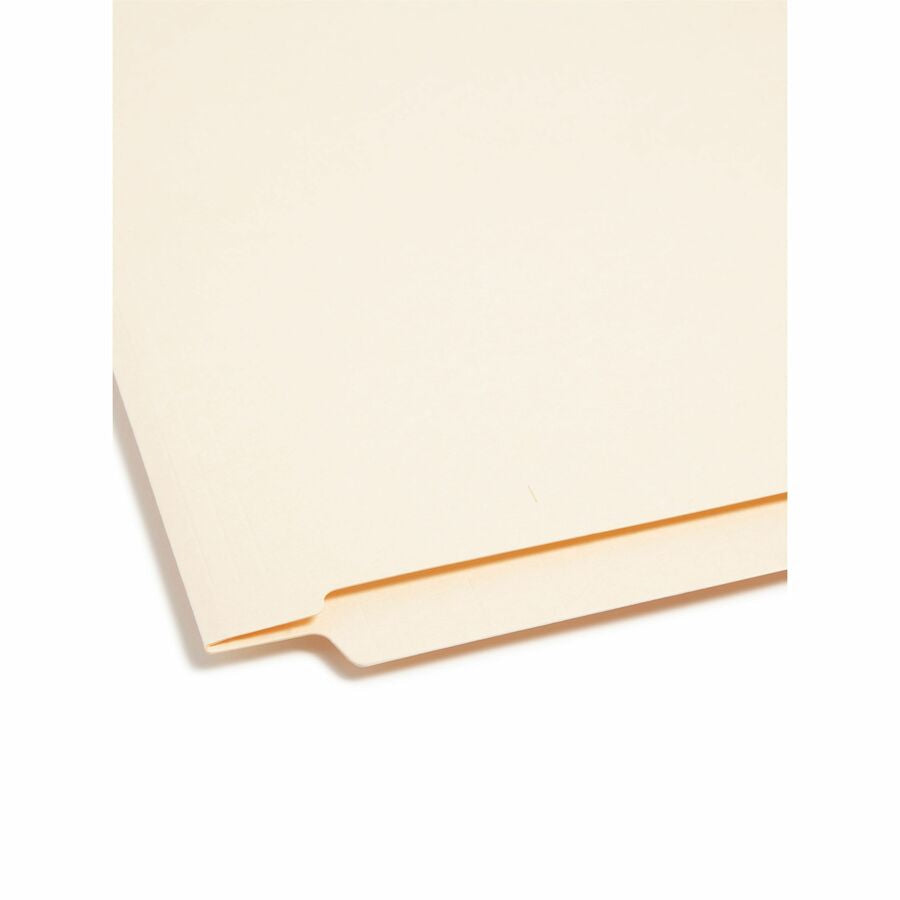 Smead Shelf-Master Straight Tab Cut Letter Recycled End File Folder - 8 1/2’’ x 11’’ - 3/4’’ Expansion - 11 pt. - 2