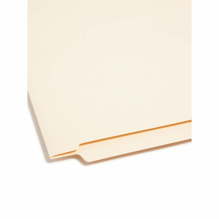 Smead Shelf-Master Straight Tab Cut Letter Recycled End File Folder - 8 1/2’’ x 11’’ - 3/4’’ Expansion - 11 pt. - 2