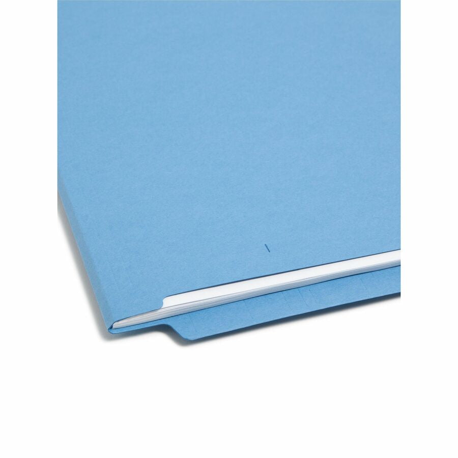Smead Shelf-Master Straight Tab Cut Letter Recycled End File Folder - 8 1/2’’ x 11’’ - 3/4’’ Expansion - 11 pt. - 2