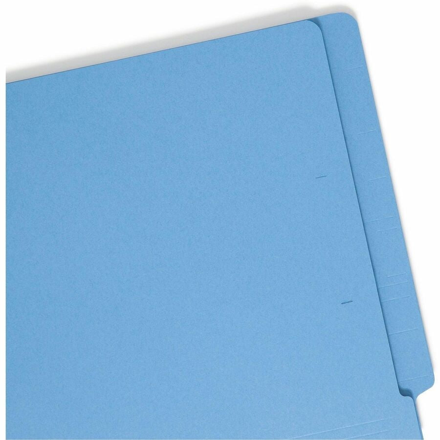 Smead Shelf-Master Straight Tab Cut Letter Recycled End File Folder - 8 1/2’’ x 11’’ - 3/4’’ Expansion - 11 pt. - 2