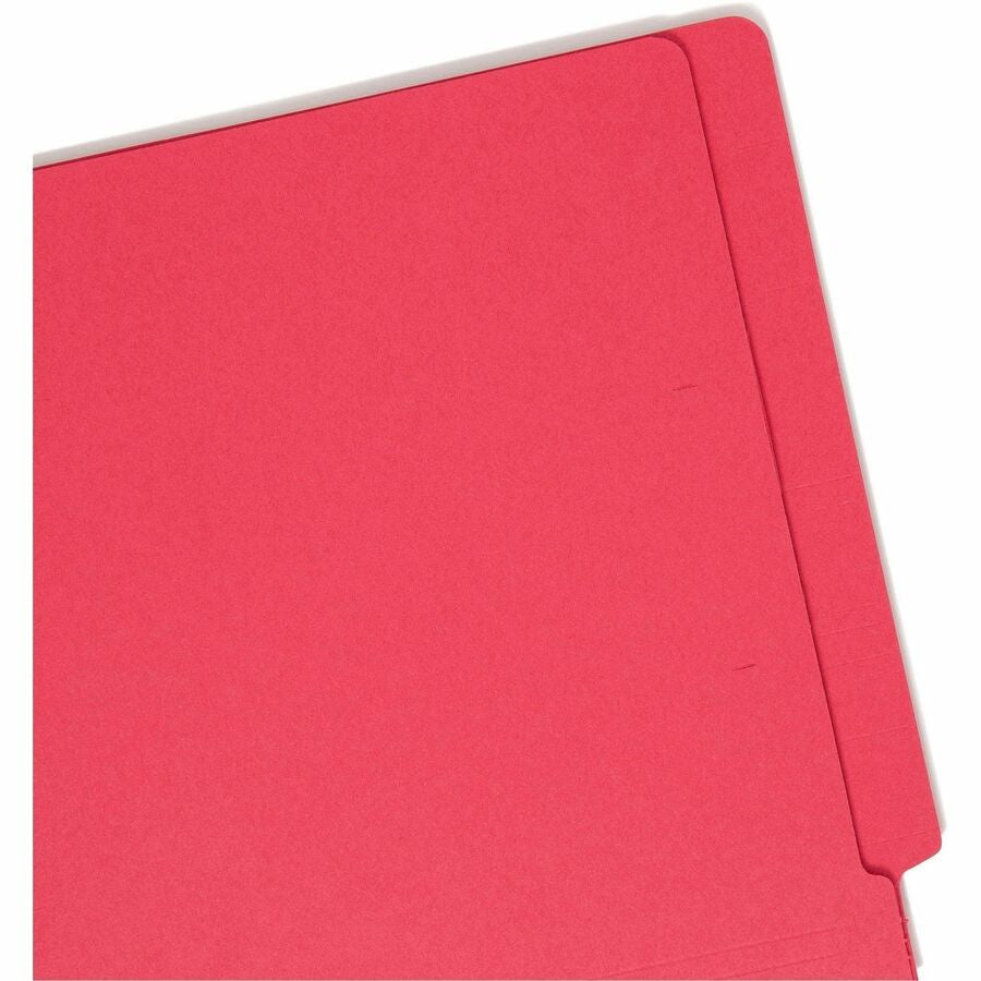 Smead Shelf-Master Straight Tab Cut Letter Recycled End File Folder - 8 1/2’’ x 11’’ - 3/4’’ Expansion - 11 pt. - 2