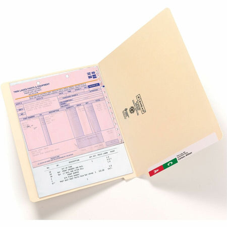 Smead Shelf-Master Straight Tab Cut Letter Recycled End File Folder - 8 1/2’’ x 11’’ - 3/4’’ Expansion - 11 pt. - 2