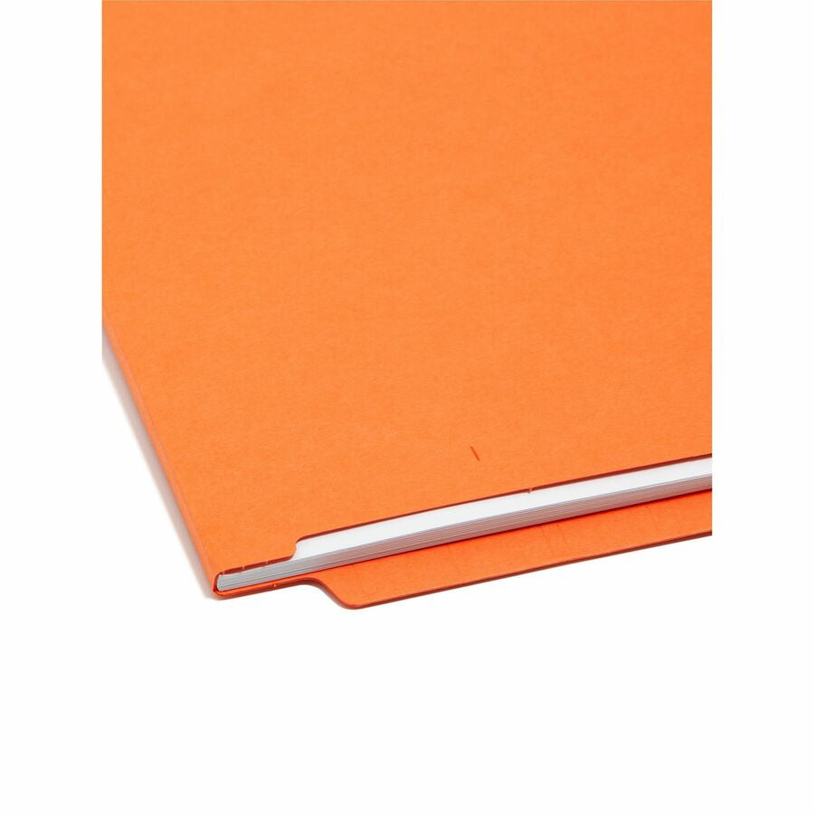 Smead Shelf-Master Straight Tab Cut Letter Recycled End File Folder - 8 1/2’’ x 11’’ - 3/4’’ Expansion - 11 pt. - 2