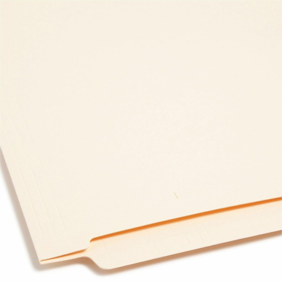 Smead Shelf-Master Straight Tab Cut Letter Recycled End File Folder - 8 1/2’’ x 11’’ - 3/4’’ Expansion - 14 pt. - 2