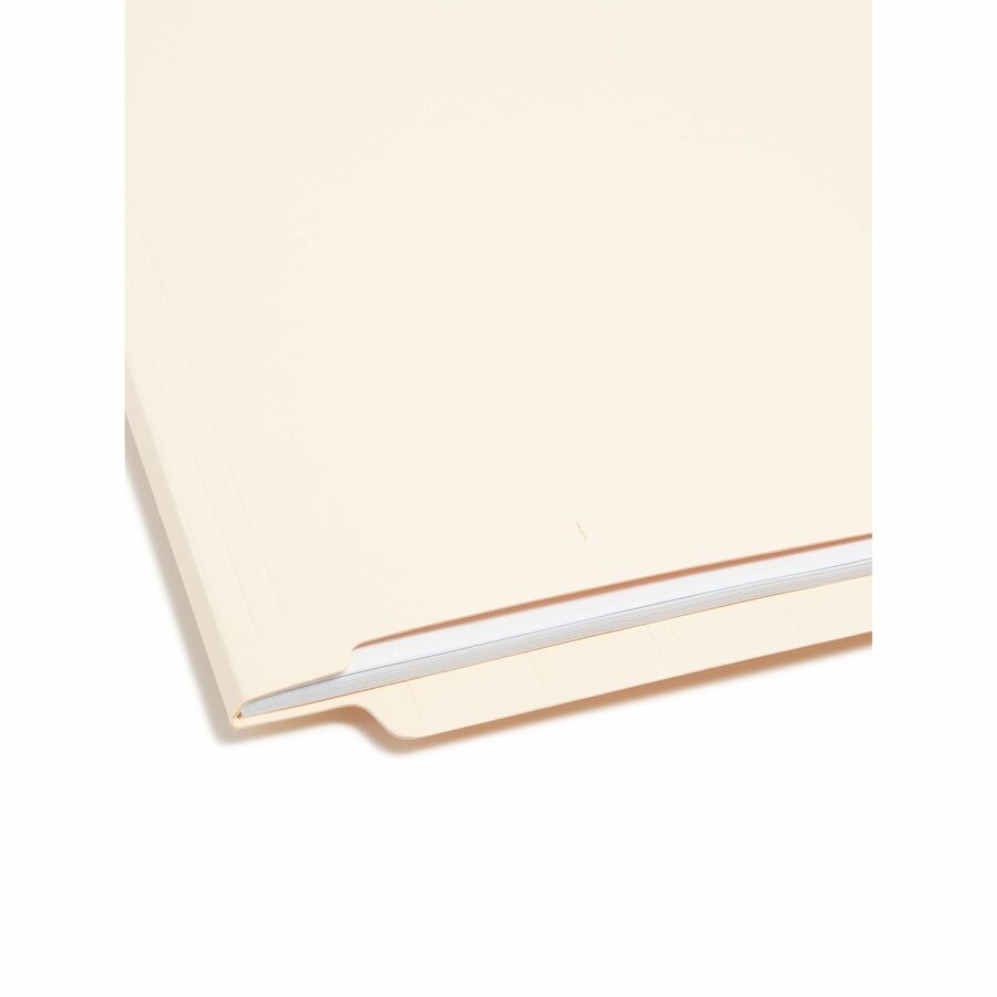 Smead Shelf-Master Straight Tab Cut Letter Recycled End File Folder - 8 1/2’’ x 11’’ - 3/4’’ Expansion - 14 pt. - 2