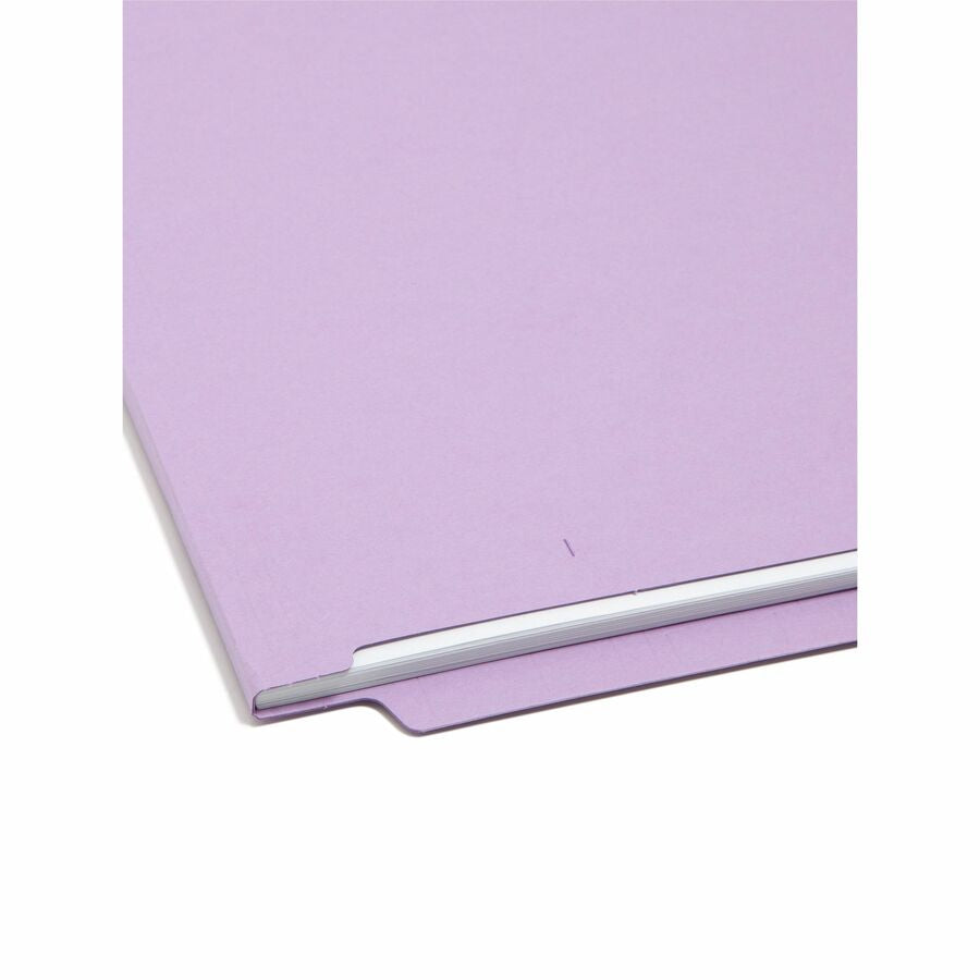 Smead Shelf-Master Straight Tab Cut Letter Recycled End File Folder - 8 1/2’’ x 11’’ - 3/4’’ Expansion - 11 pt. - 2
