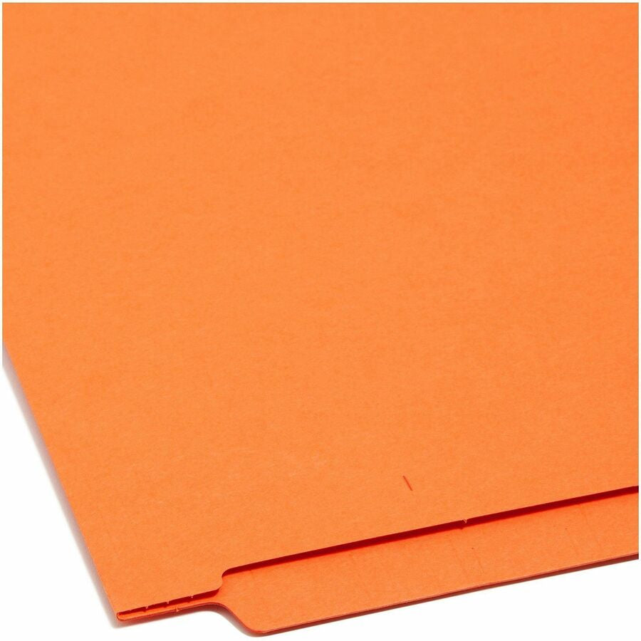Smead Shelf-Master Straight Tab Cut Letter Recycled End File Folder - 8 1/2’’ x 11’’ - 3/4’’ Expansion - 11 pt. - 2