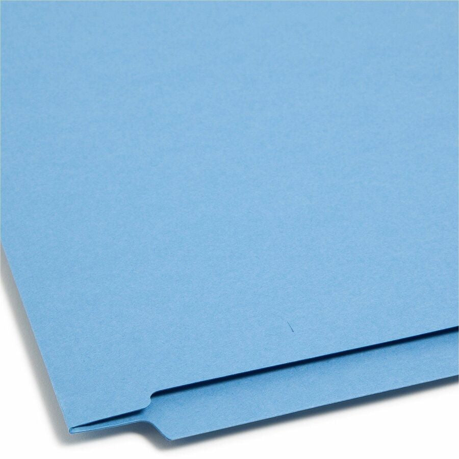 Smead Shelf-Master Straight Tab Cut Letter Recycled Fastener Folder - 8 1/2’’ x 11’’ - 3/4’’ Expansion - 2 2B
