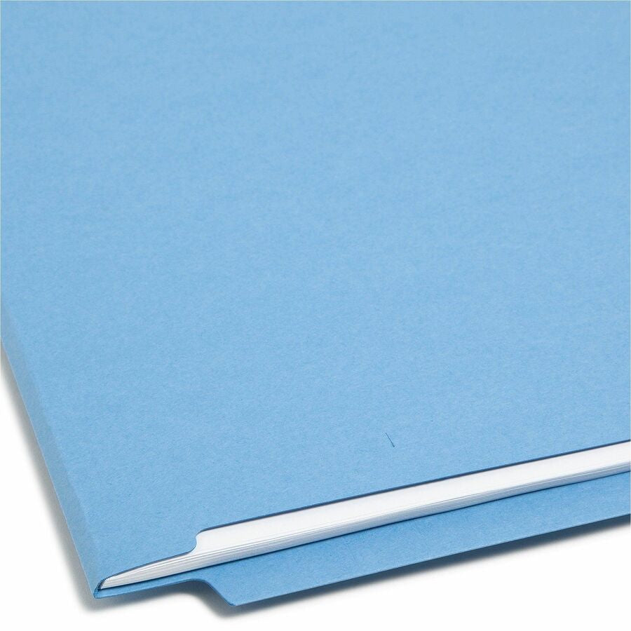 Smead Shelf-Master Straight Tab Cut Letter Recycled Fastener Folder - 8 1/2’’ x 11’’ - 3/4’’ Expansion - 2 2B