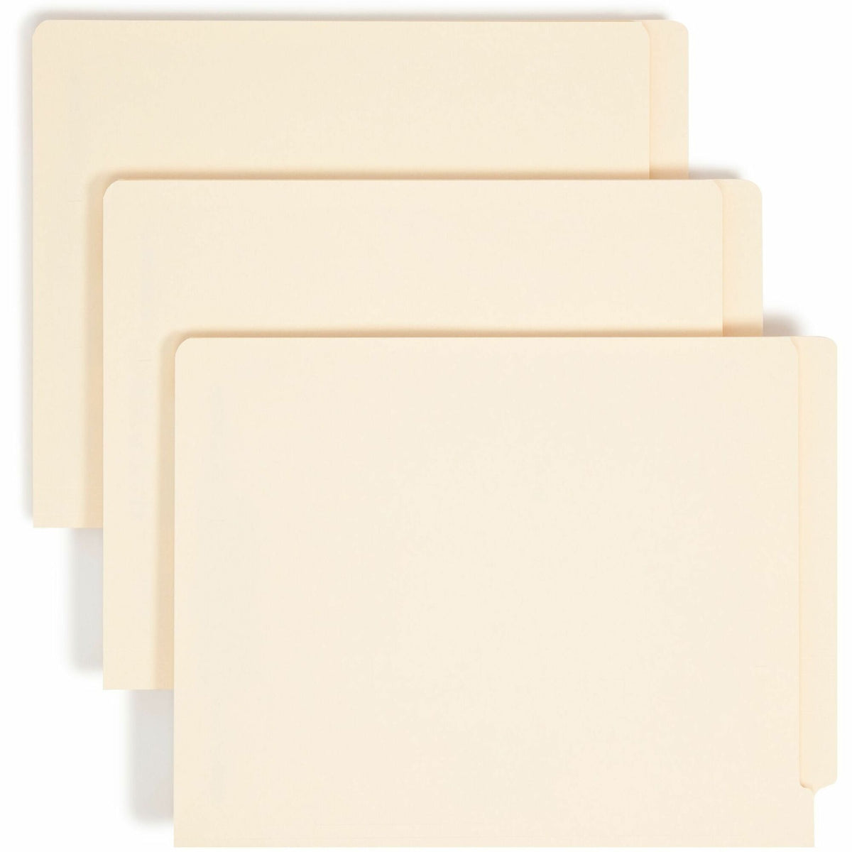 Smead Shelf-Master Straight Tab Cut Letter Recycled Fastener Folder - 8 1/2’’ x 11’’ - 3/4’’ Expansion - 2 2B