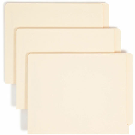 Smead Shelf-Master Straight Tab Cut Letter Recycled Fastener Folder - 8 1/2’’ x 11’’ - 3/4’’ Expansion - 2 2B