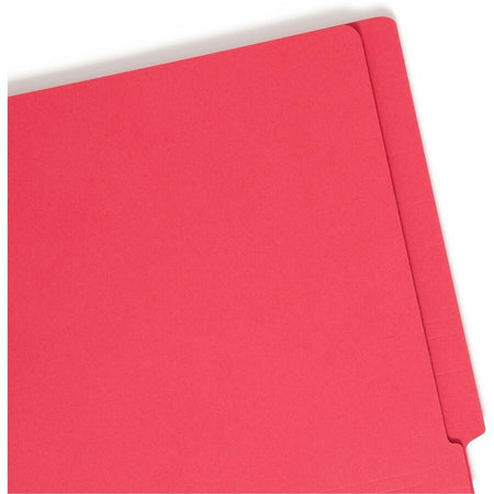 Smead Shelf-Master Straight Tab Cut Letter Recycled Fastener Folder - 8 1/2’’ x 11’’ - 3/4’’ Expansion - 2 2B