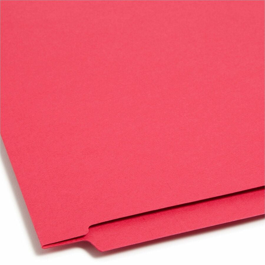 Smead Shelf-Master Straight Tab Cut Letter Recycled Fastener Folder - 8 1/2’’ x 11’’ - 3/4’’ Expansion - 2 2B