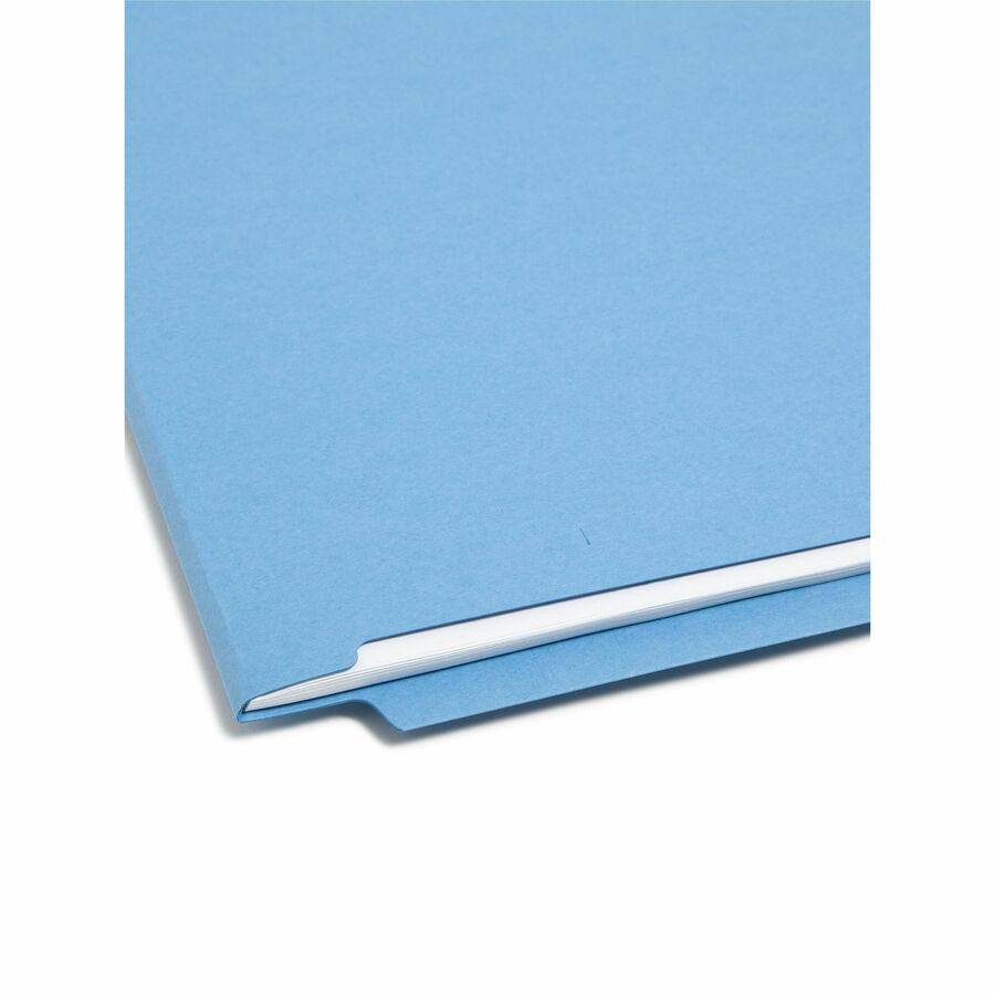 Smead Shelf-Master Straight Tab Cut Letter Recycled Fastener Folder - 8 1/2’’ x 11’’ - 3/4’’ Expansion - 2 2B