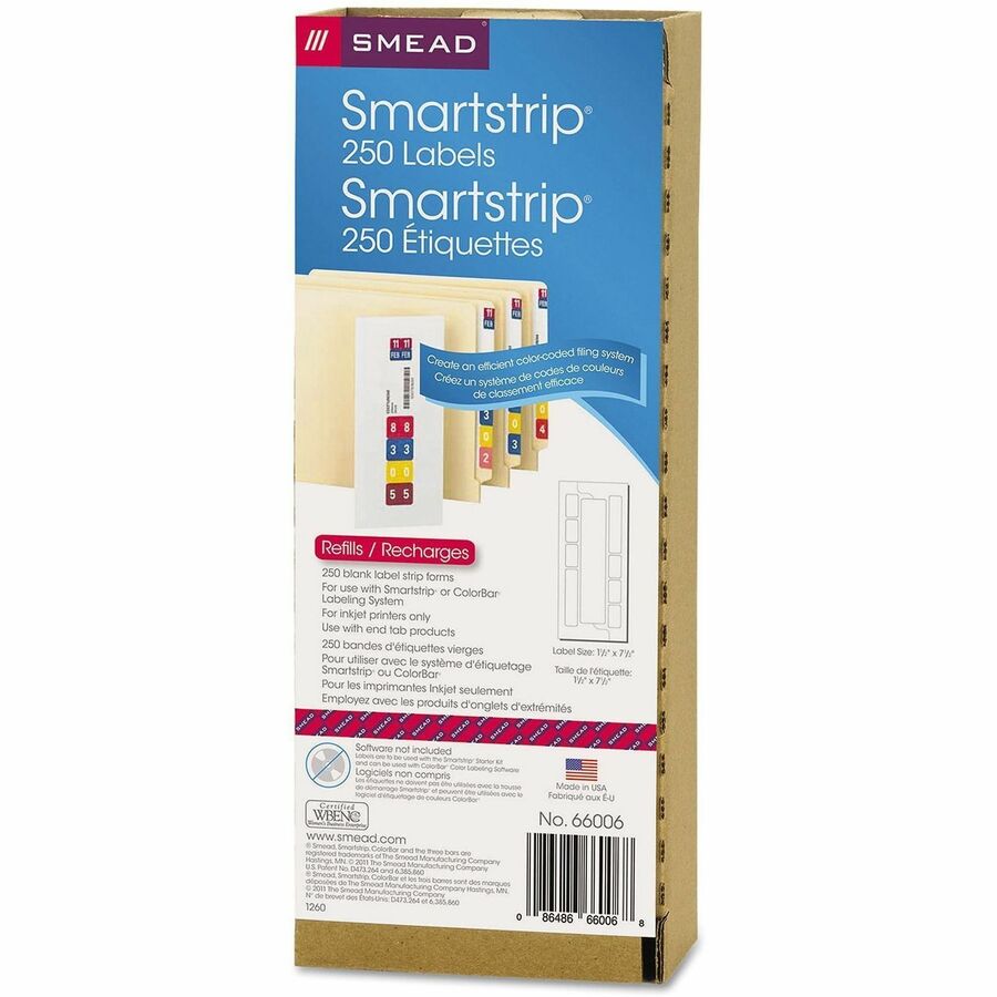 Smead Smartstrip Labeling System ColorBar Refill Labels - Alternate-Image1
